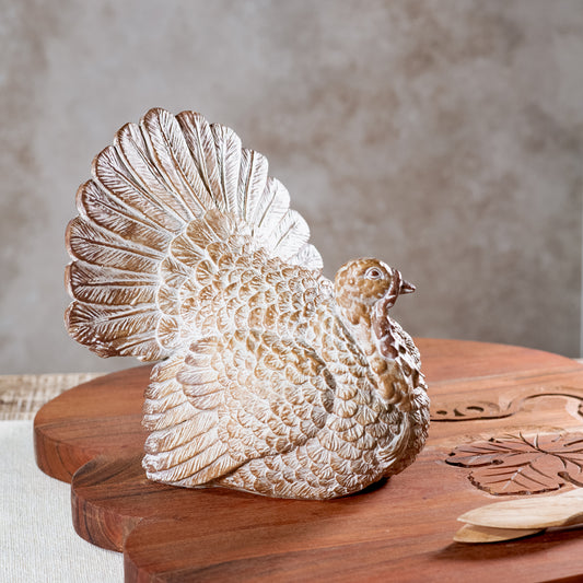 8" RESIN TURKEY DECOR