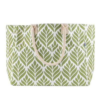 Bayfield Tote   White/Sage   16x12.5x6