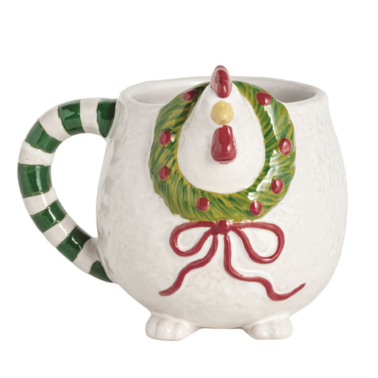 Chicken Christmas Farm Mug