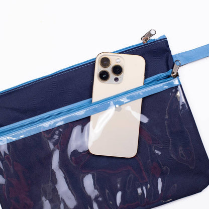 San Blas Crab Wet/Dry Bag   Navy/Palace   12x9