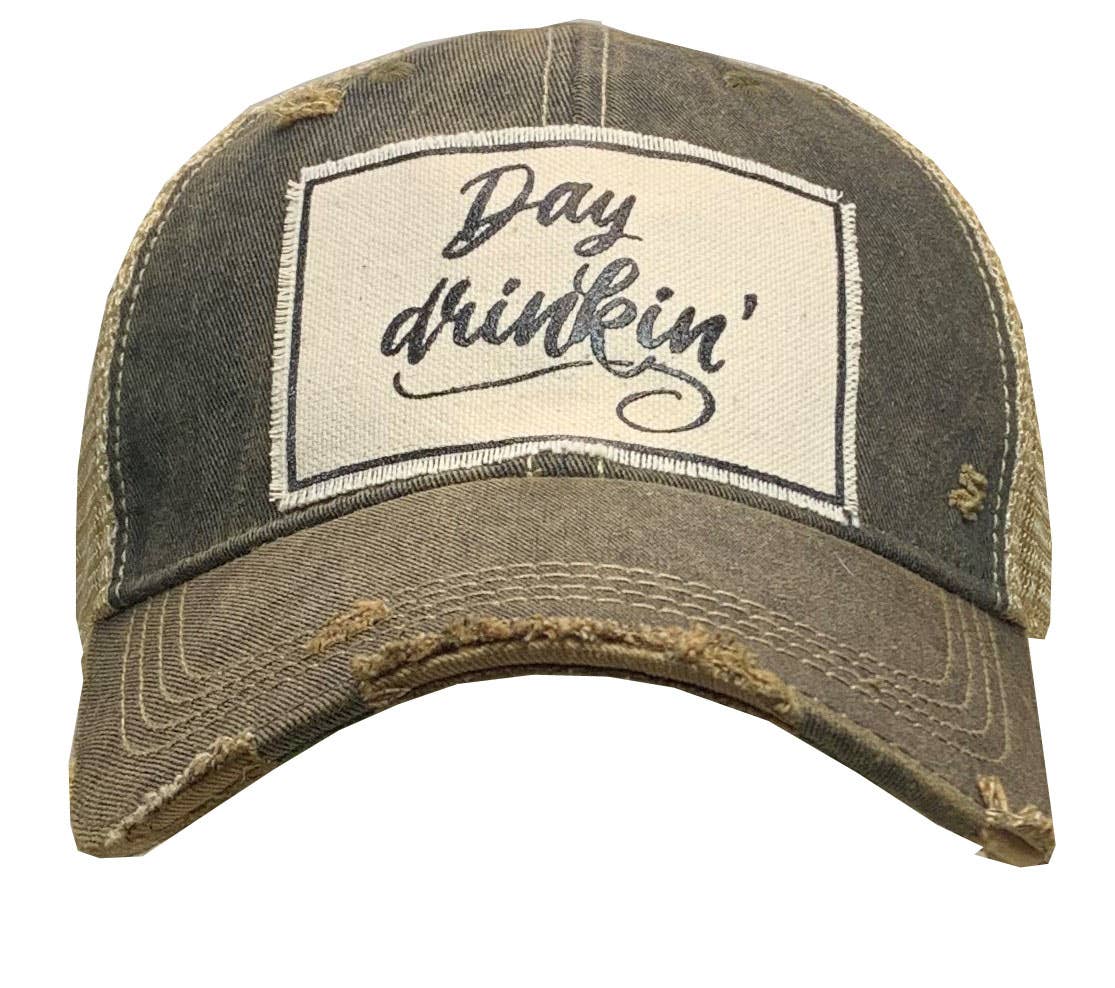 Day Drinkin' Distressed Trucker Hat Baseball Cap