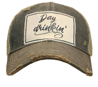 Day Drinkin' Distressed Trucker Hat Baseball Cap