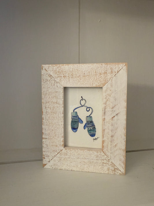 Mittens Mini Art by Cheryl Zapata