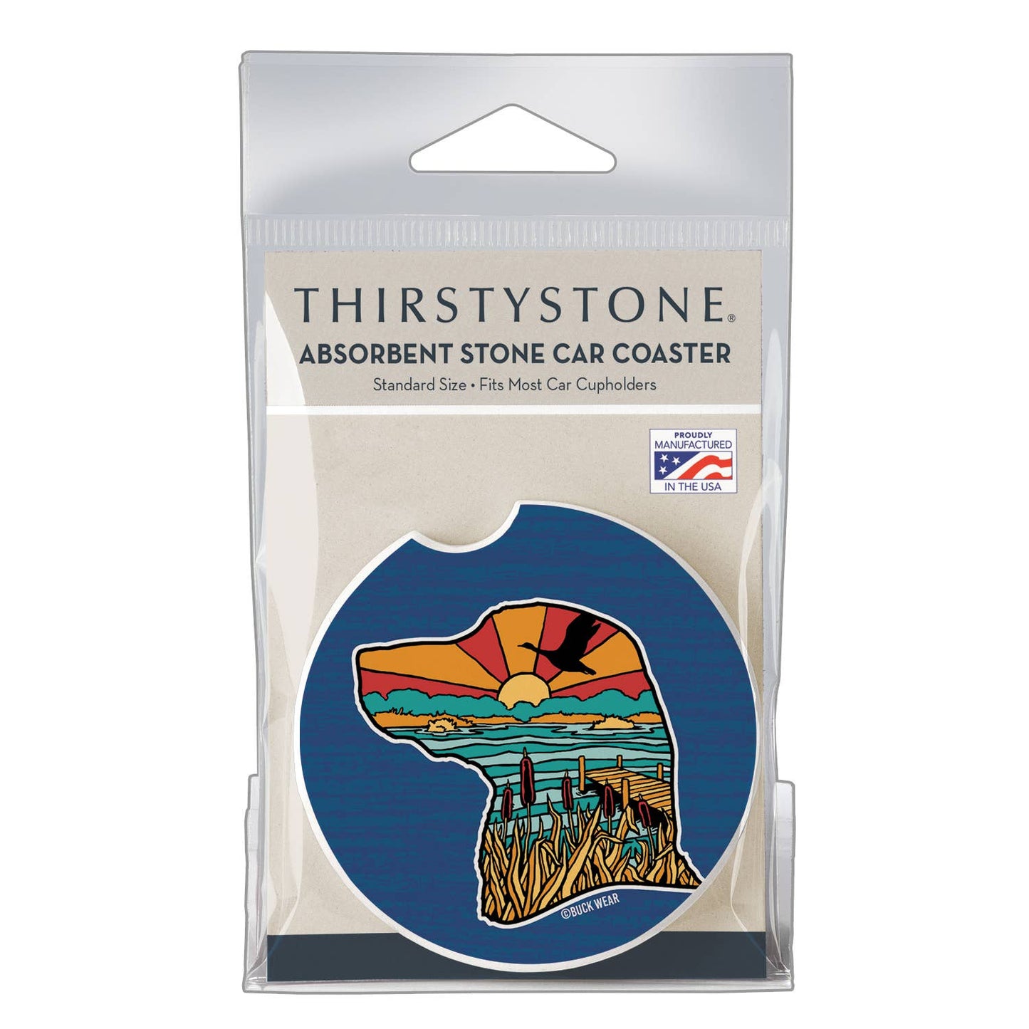 "Lab Life" Absorbent Stone Car Coaster 1pk