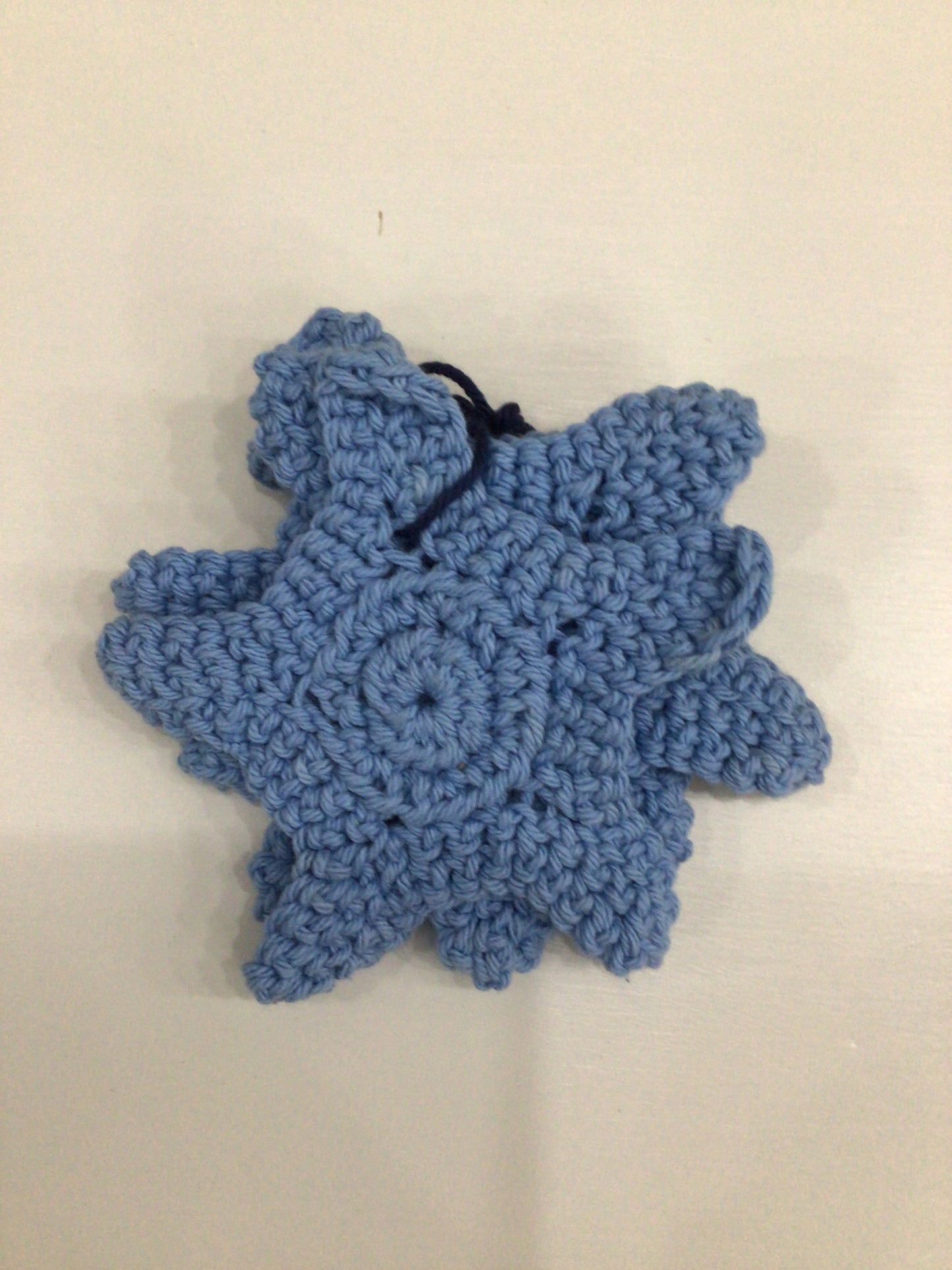 Hand Crocheted Set Of 4 Starfish Coasters