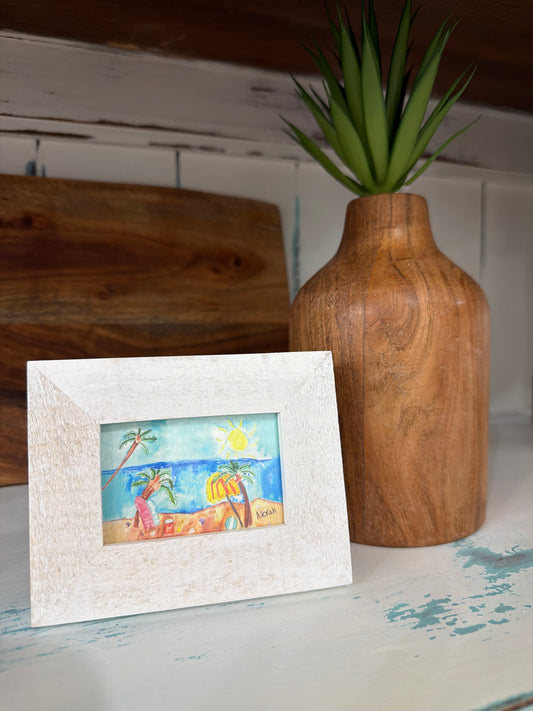 Beach Scene  Mini Art by Norah Marie
