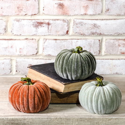 4.5" Velvet Pumpkin