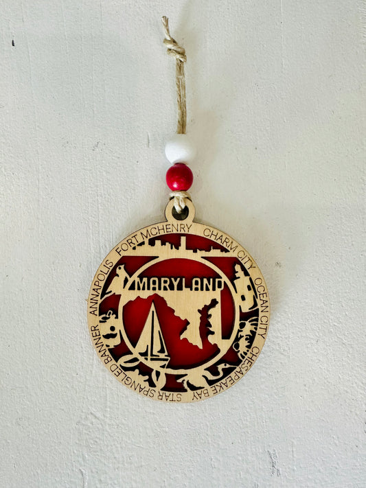 Maryland State Ornament