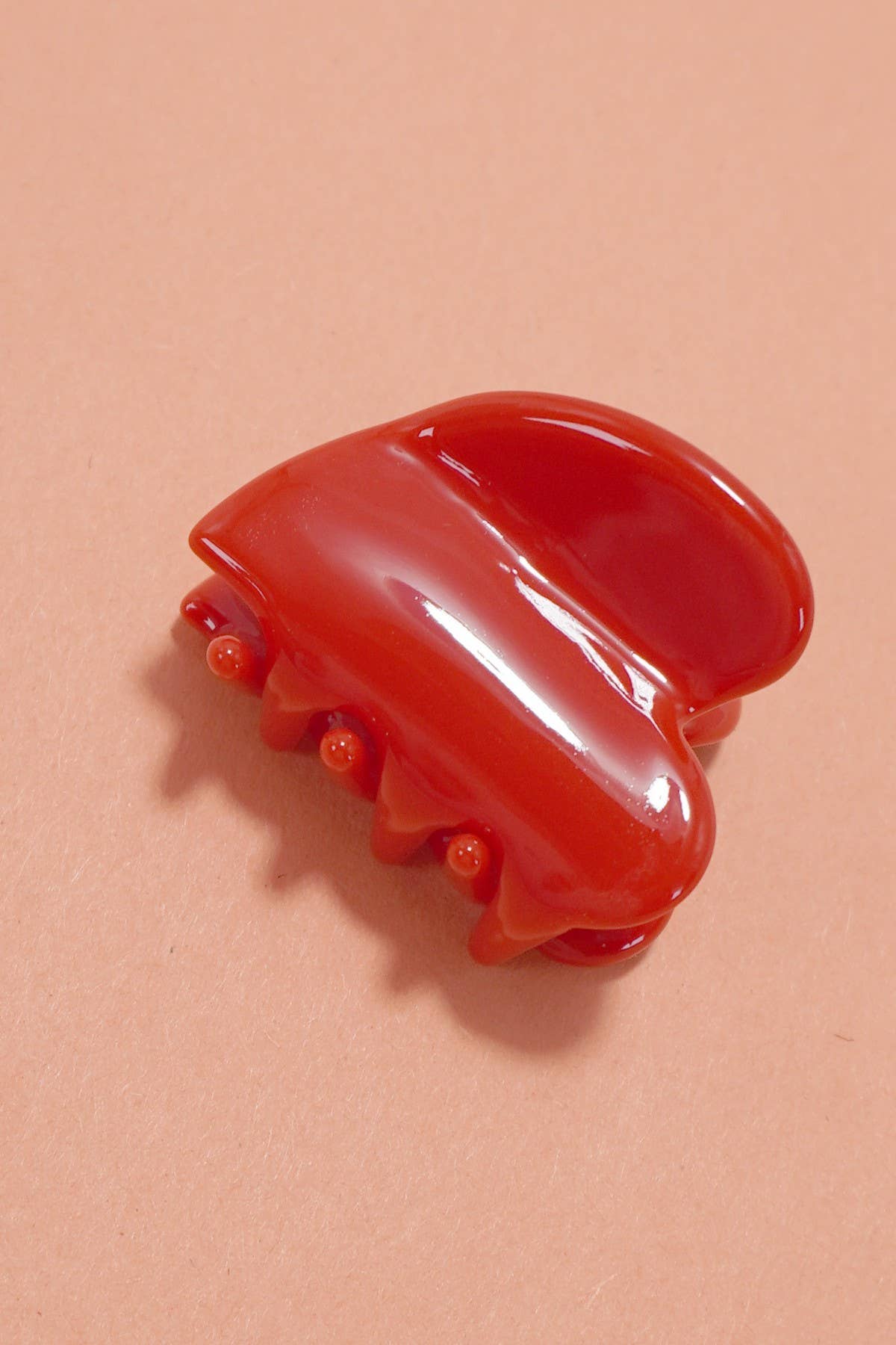 Cellulose Valentine Heart Hair Claw Clip