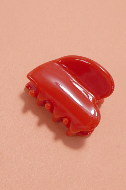 Cellulose Valentine Heart Hair Claw Clip