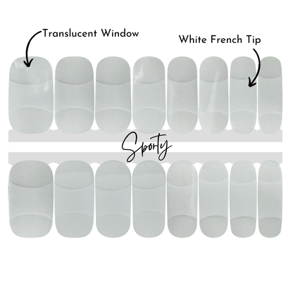 French Mani Nail Wrap | French Tip | Classic Manicure