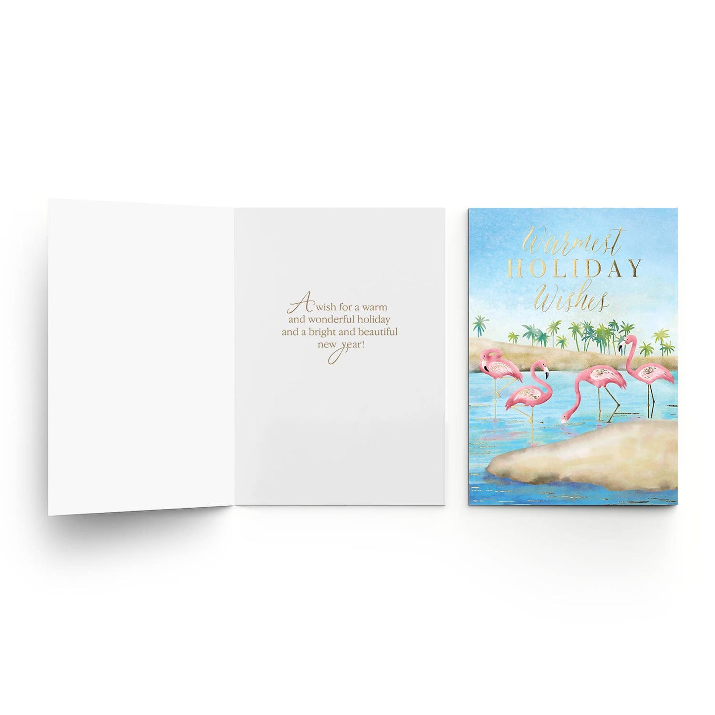 Festive Flamingos Boxed Holiday Cards
