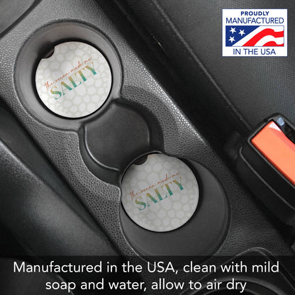 "Made Me Salty" 1pk Absorbent Stone Car Coaster