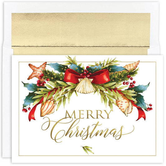 Seaside Swag Boxed Holiday Cards
