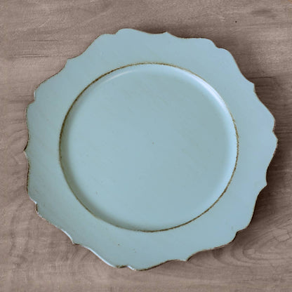 Cartouche Charger Antique Sky   13"