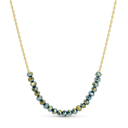 Delicate Crystal Accented Necklace