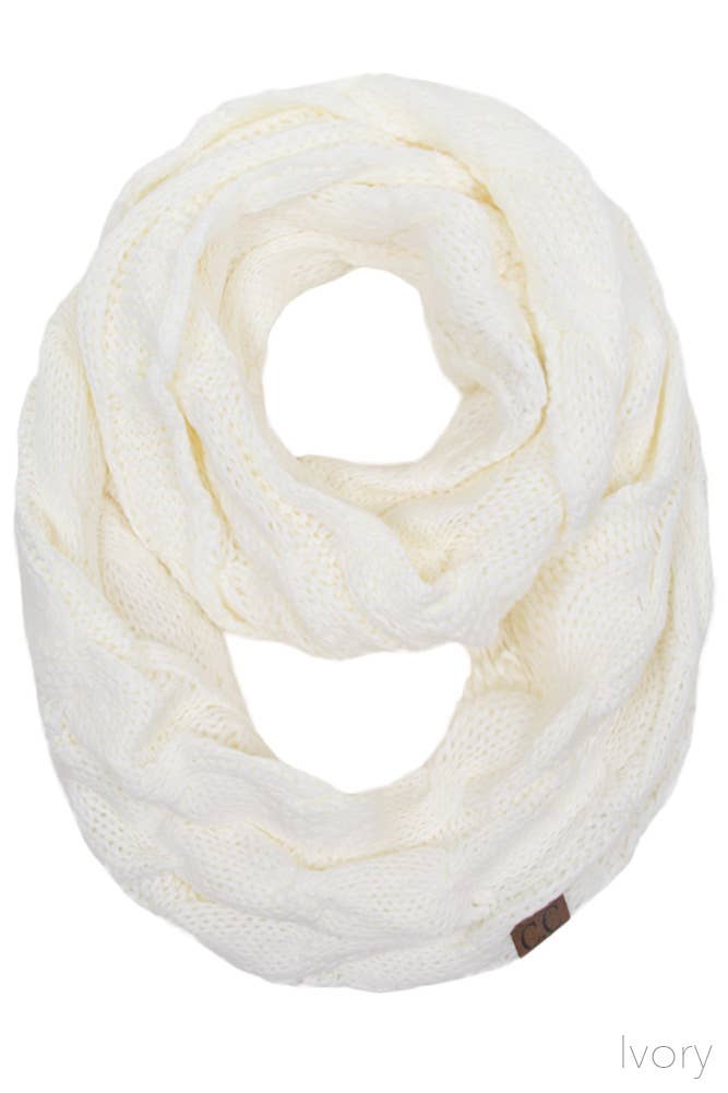 Ivory Knitted Scarf