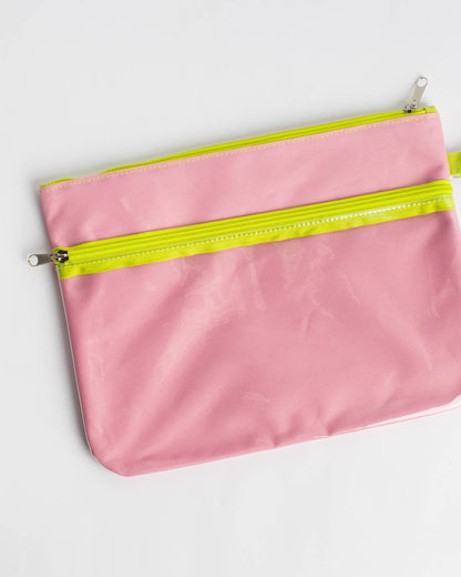 Seahorse Wet/Dry Bag   Pink/Green   12x9