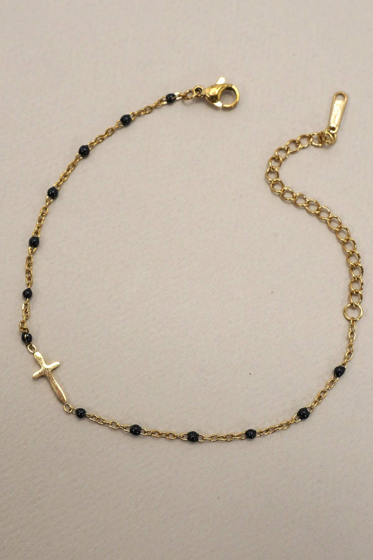 Beaded Cross Bracelet