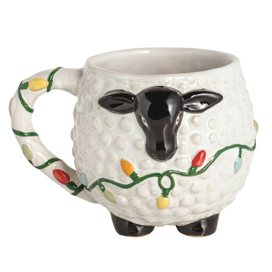 Sheep Christmas Farm Mug