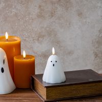 3.5" Led Halloween Ghost Candle