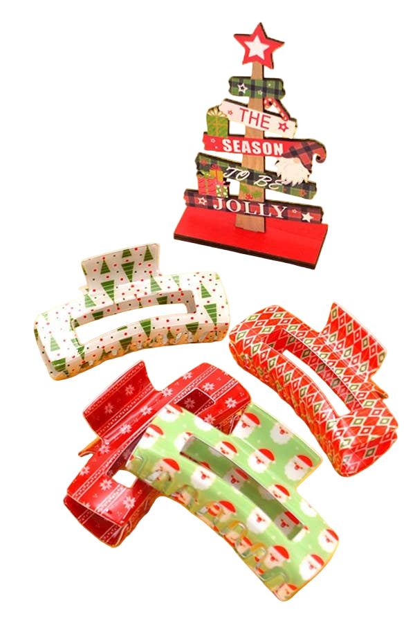 Holiday Jumbo Hair Claw