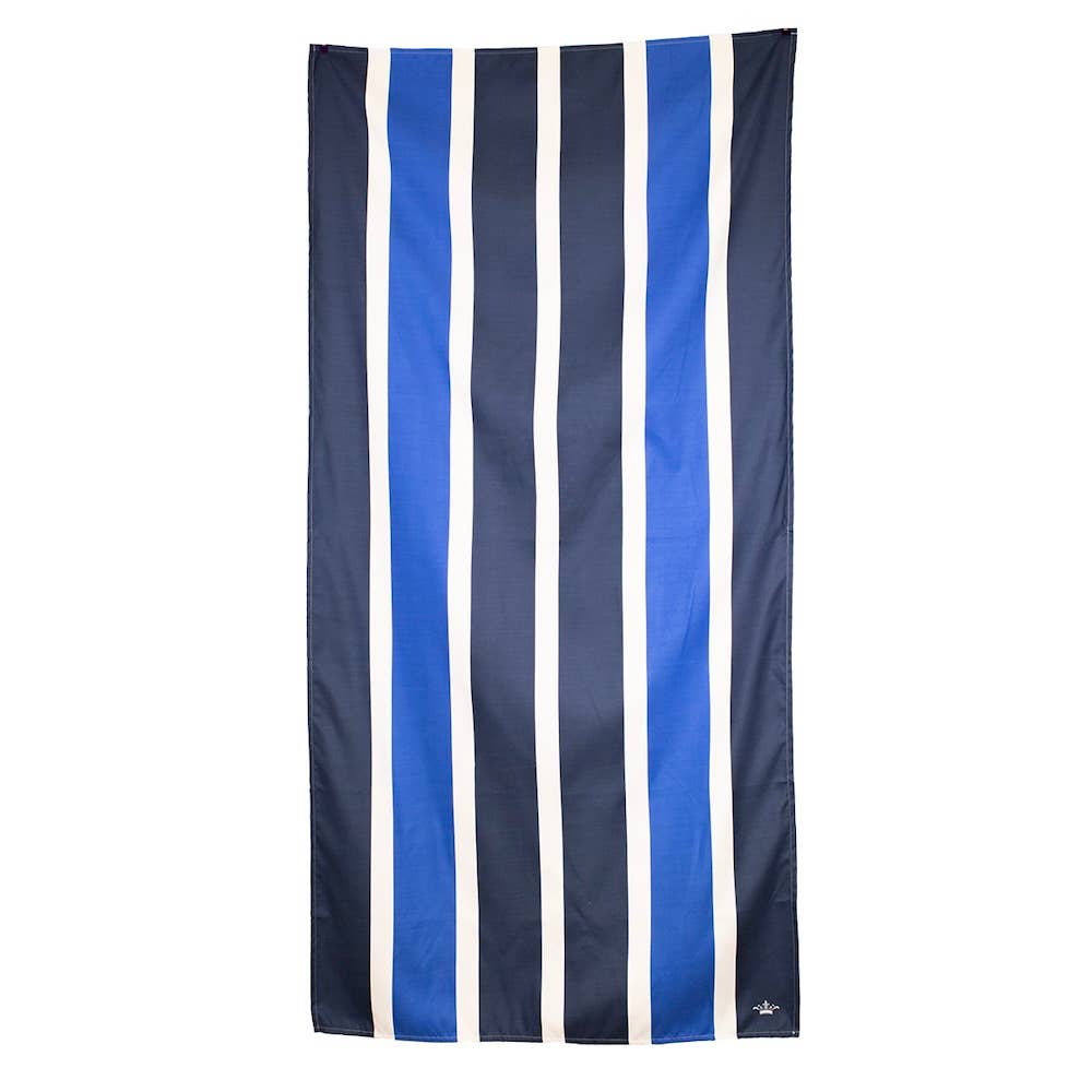 White/Navy/Sapphire Poolside Beach Towel