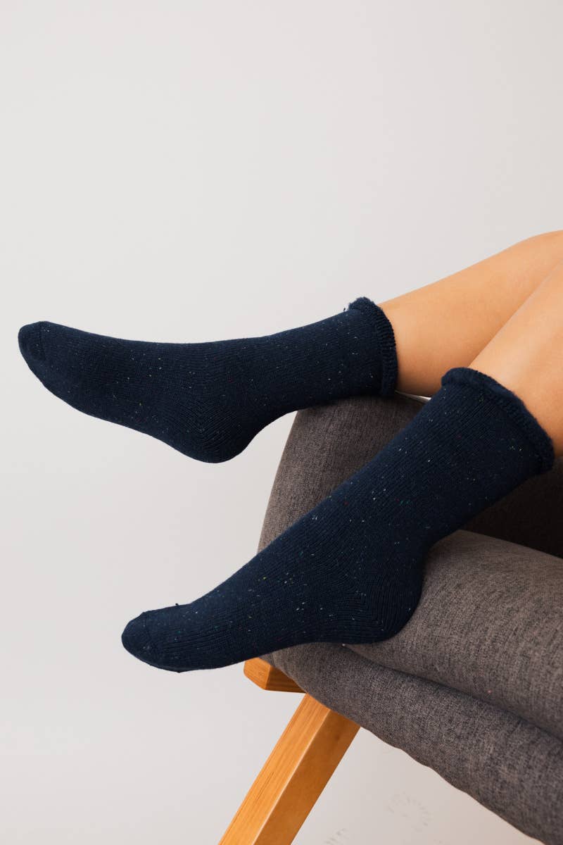 Thick Knit Crew Socks for Ultimate Fall & Winter Warmth