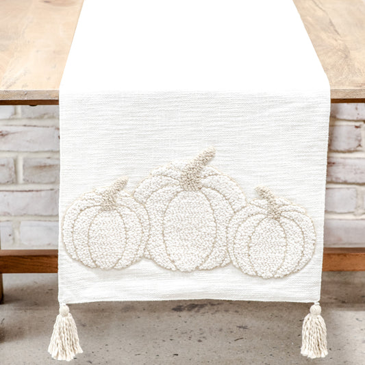 72" EMBROIDERED PUMPKIN TABLE RUNNER