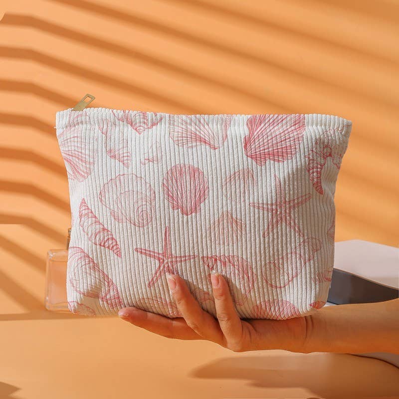 Seashell Cosmetic Makeup Pouch Clutch Bag