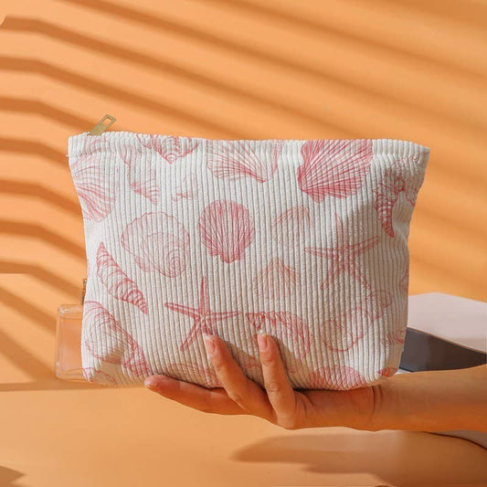 Seashell Cosmetic Makeup Pouch Clutch Bag