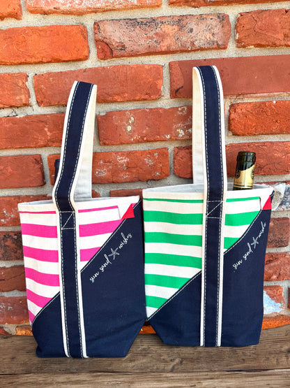 Sun, Sand & Starfish Wishes Double Wine Tote