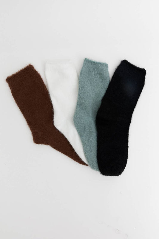 Fall & Winter Fuzzy Crew Socks