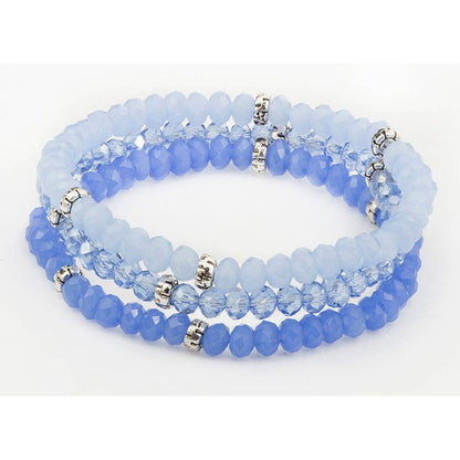 Kids Crystal Girls Stretch Bracelets, Set 3
