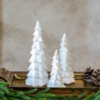 White Glitter Trees