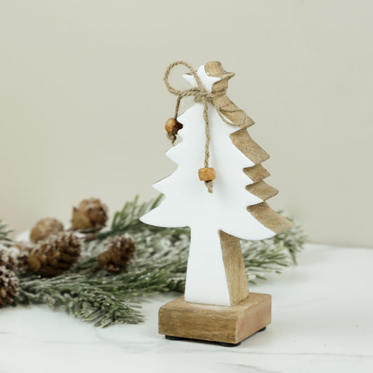6.3" Wood/Enamel Tree