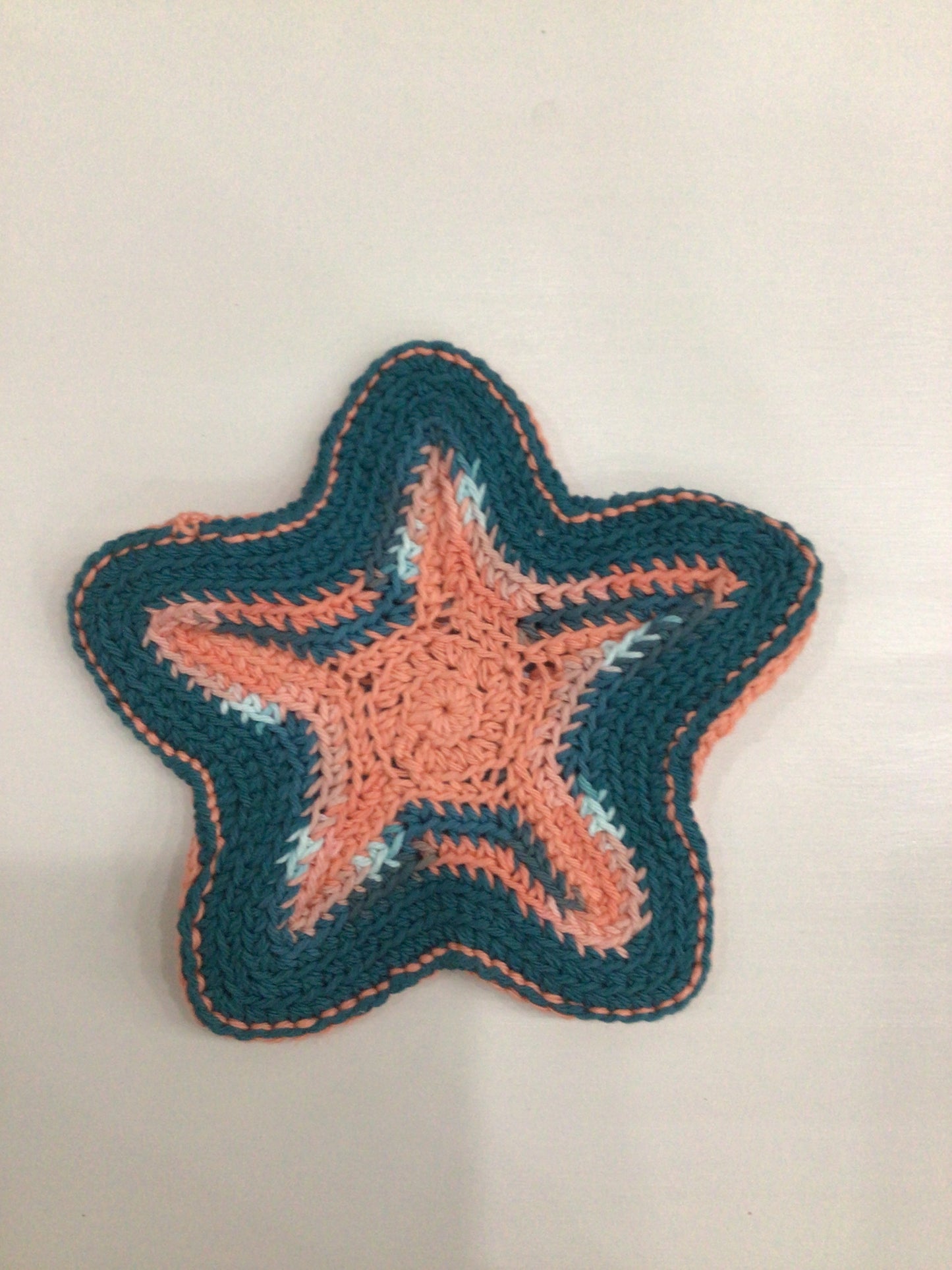 Hand Crocheted Starfish Trivet