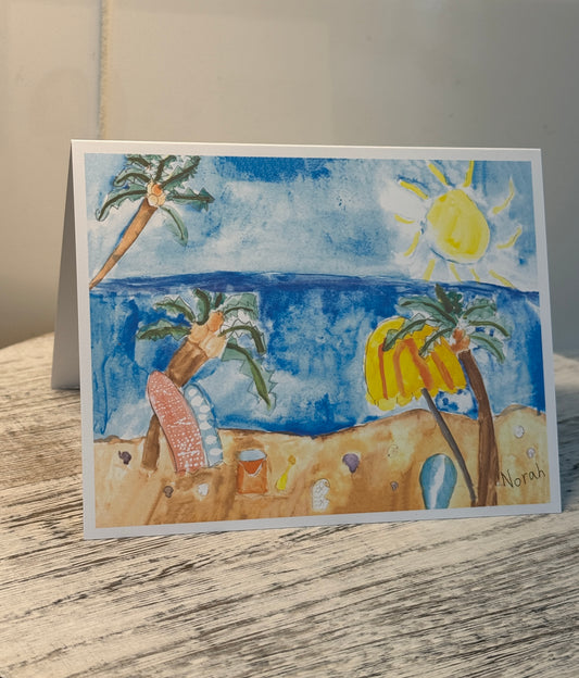 Norah's Beach Scene Card