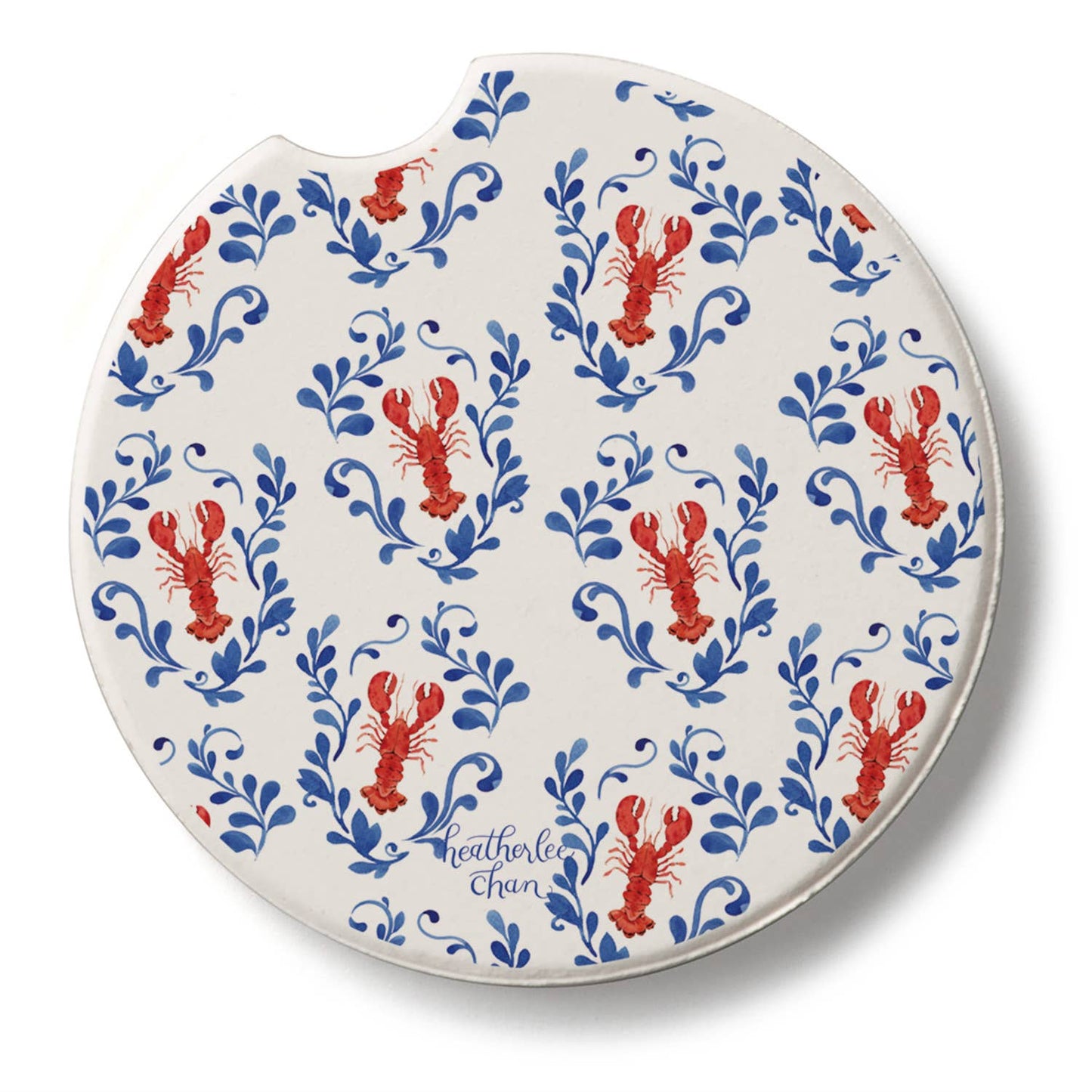 "Lobster Toss" Single Packaged Absorbent Stone Car Coaster