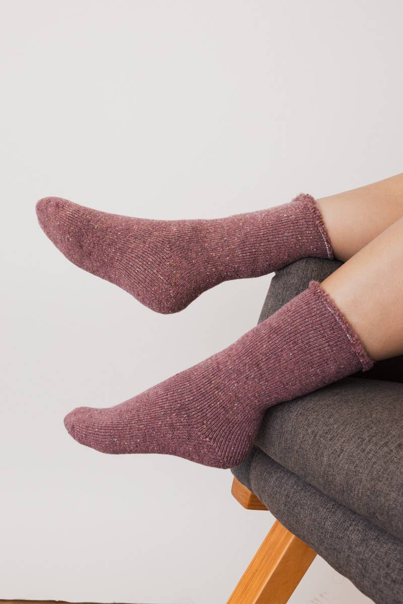 Thick Knit Crew Socks for Ultimate Fall & Winter Warmth