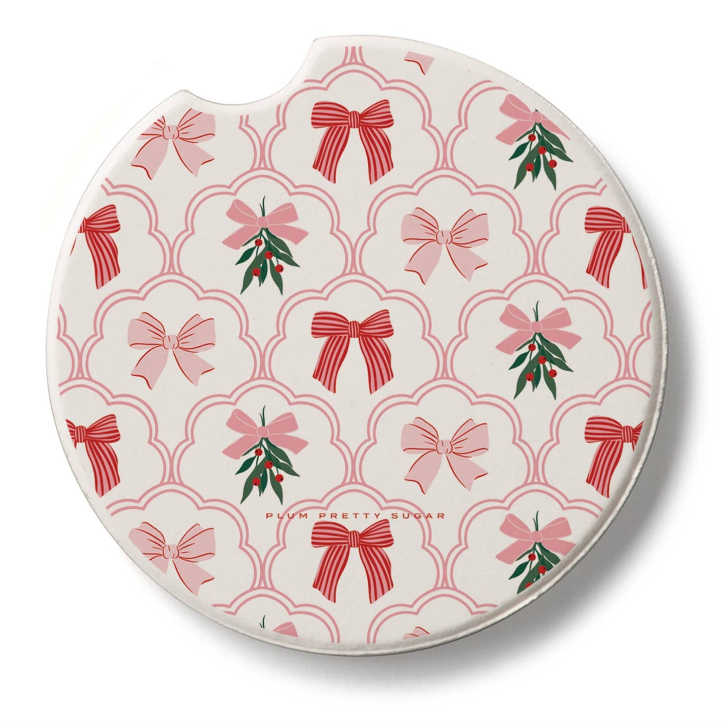 "Coquette Holiday" Single Packaged Stone Car Coaster