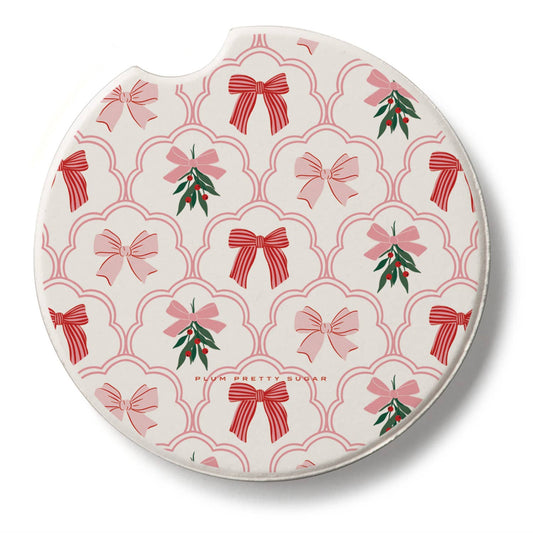 "Coquette Holiday" Single Packaged Stone Car Coaster