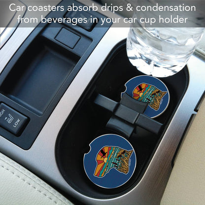 "Lab Life" Absorbent Stone Car Coaster 1pk