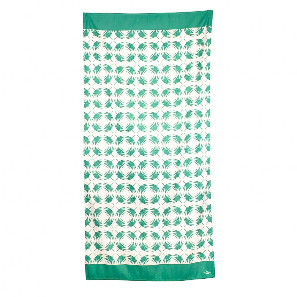 Emerald/White Boca Raton Beach Towel