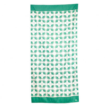 Emerald/White Boca Raton Beach Towel