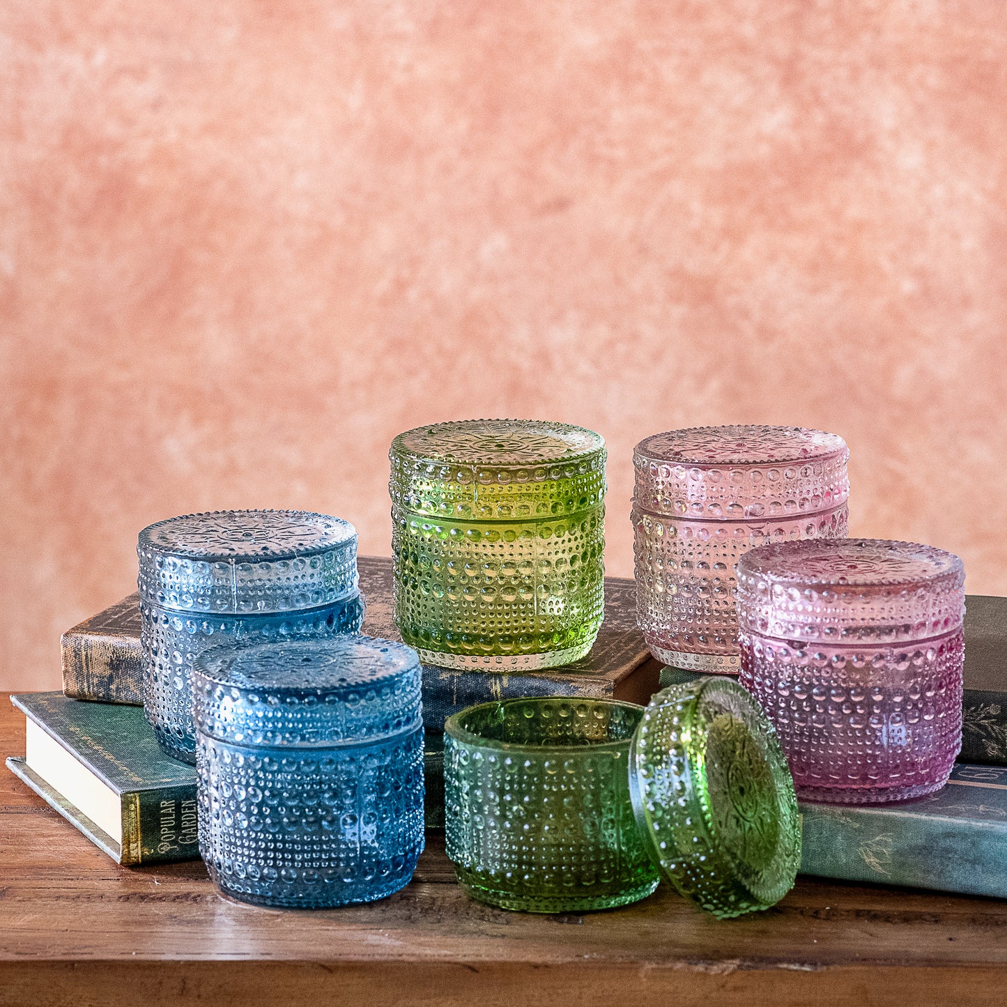 Assorted Glass Jar w/Lid