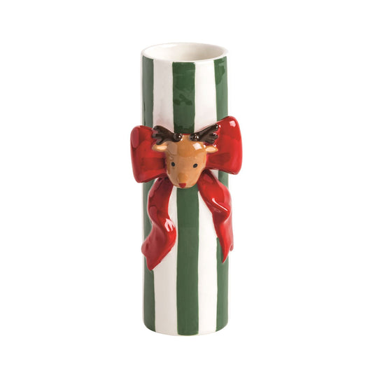 Reindeer Bow Stem Vase