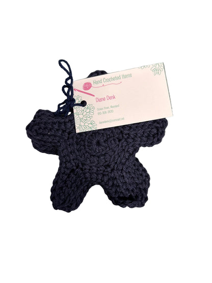 Hand Crocheted Set Of 4 Starfish Coasters