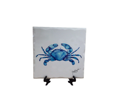 6x6 Trivet, Shiny Ceramic w/Easel