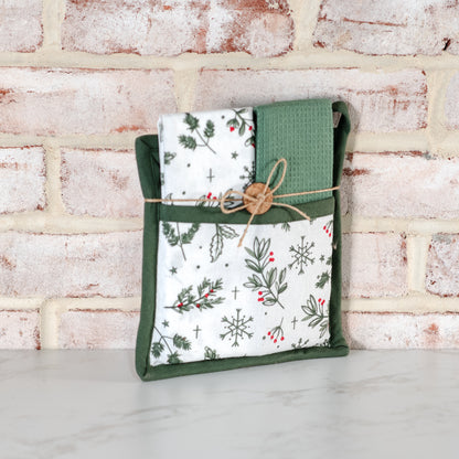 Holiday Pot Holder Towel Sets (More Styles)